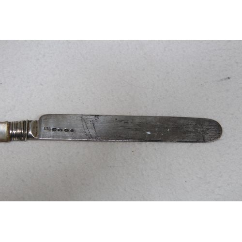 1062 - SILVER KNIFE - BIRMINGHAM 1869 - JAMES COLLINS