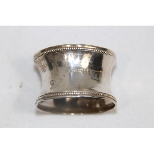 1066 - 2 X SILVER NAPKIN RINGS - 10G - BIRMINGHAM 1919 - ROBERT PRINGLE AND 21G - BIRMINGHAM 1965 - LANSON ... 