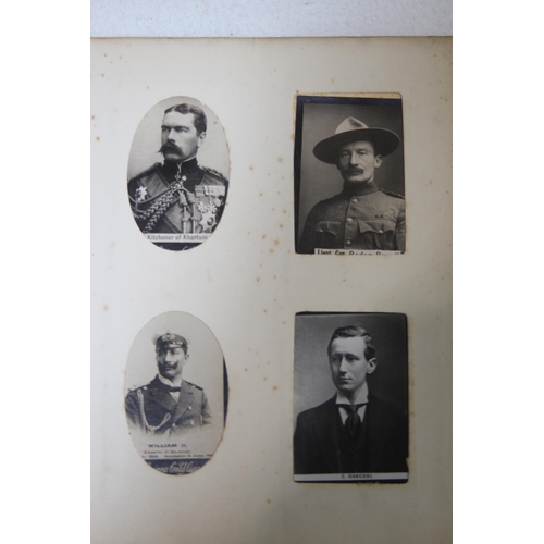 543 - SUPER INTERESTING VINTAGE PHOTO ALBUM OF CIGARETTE CARDS