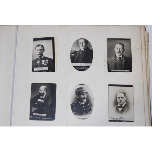 543 - SUPER INTERESTING VINTAGE PHOTO ALBUM OF CIGARETTE CARDS