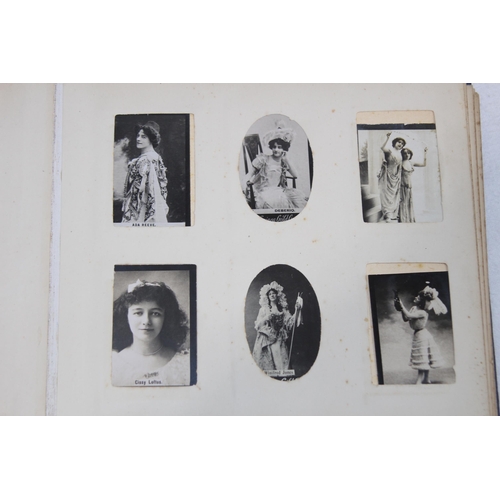 543 - SUPER INTERESTING VINTAGE PHOTO ALBUM OF CIGARETTE CARDS