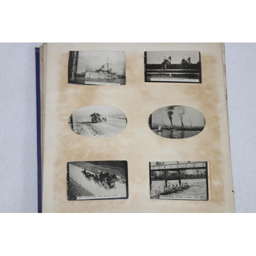 543 - SUPER INTERESTING VINTAGE PHOTO ALBUM OF CIGARETTE CARDS