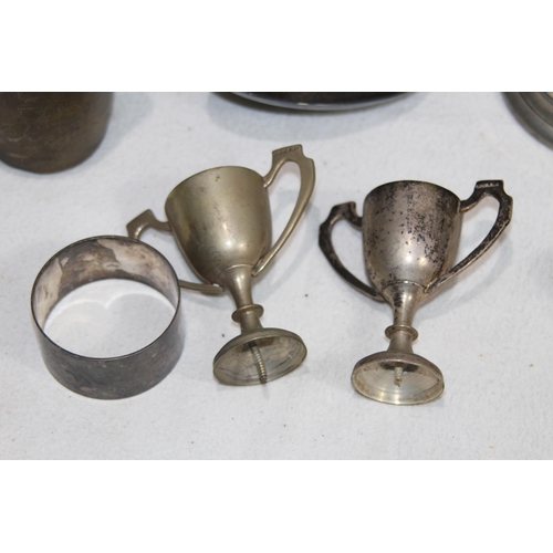 545 - BOX OF PLATED WARE