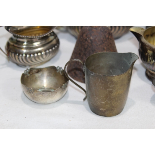 545 - BOX OF PLATED WARE
