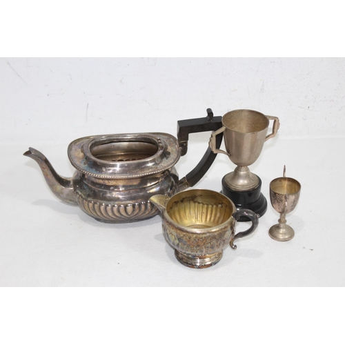 545 - BOX OF PLATED WARE