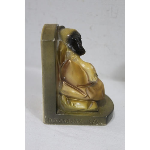 548 - PAIR OF VINTAGE DOG BOOKENDS