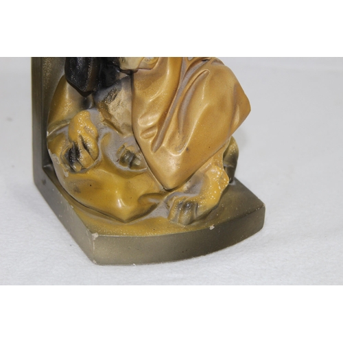 548 - PAIR OF VINTAGE DOG BOOKENDS