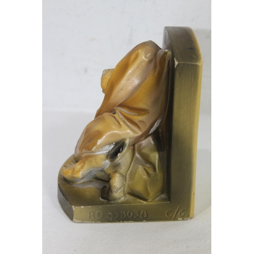 548 - PAIR OF VINTAGE DOG BOOKENDS