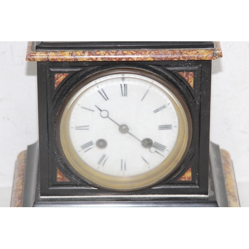 556 - SLATE CLOCK 
20 X 22 X 15CM