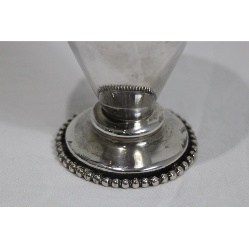 1080 - CONTINENTAL SILVER VASE WITH UNIDENTIFIED MARKS TO BOTTOM - 253G