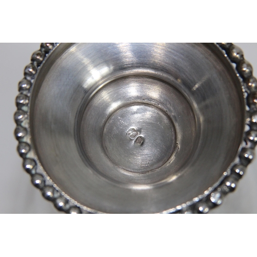 1080 - CONTINENTAL SILVER VASE WITH UNIDENTIFIED MARKS TO BOTTOM - 253G