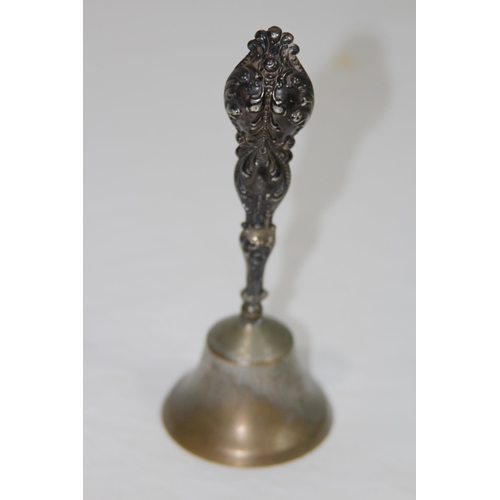 1081 - SILVER HANDLED TABLE BELL