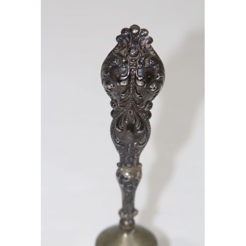 1081 - SILVER HANDLED TABLE BELL