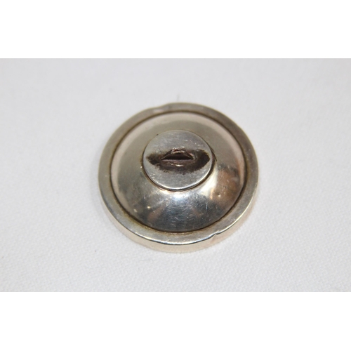 1082 - TWO SILVER NAME PLACE HOLDERS - 120G - ONE A/F
