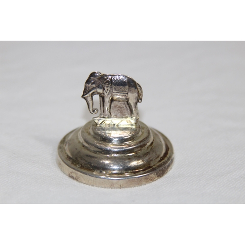 1082 - TWO SILVER NAME PLACE HOLDERS - 120G - ONE A/F