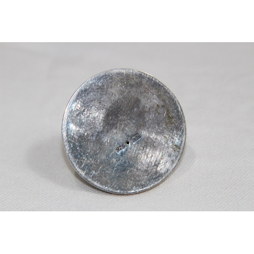 1082 - TWO SILVER NAME PLACE HOLDERS - 120G - ONE A/F