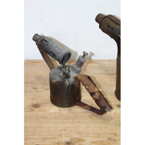 553 - 3 x VINTAGE GARDEN BLOW TORCHES