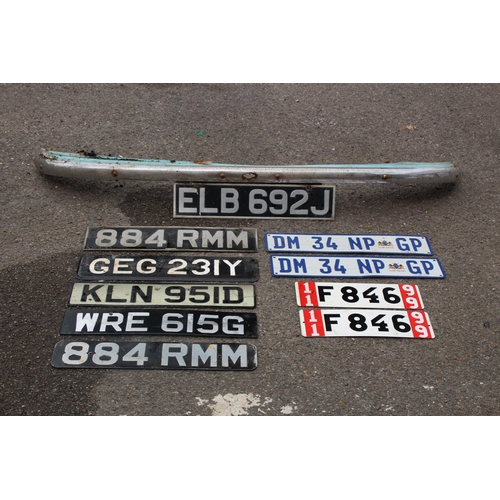 554 - QUANTITY OF NUMBER PLATES X 9
60CM