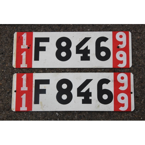 554 - QUANTITY OF NUMBER PLATES X 9
60CM