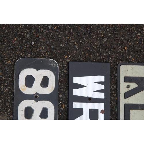 554 - QUANTITY OF NUMBER PLATES X 9
60CM