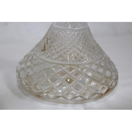 1071 - PAIR OF SILVER COLLARED DECANTERS