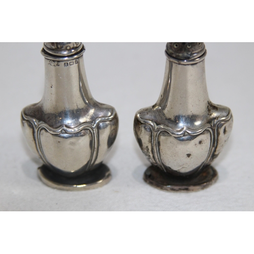 1077 - SILVER SALT AND PEPPER - 50.5G - BIRMINGHAM 1920