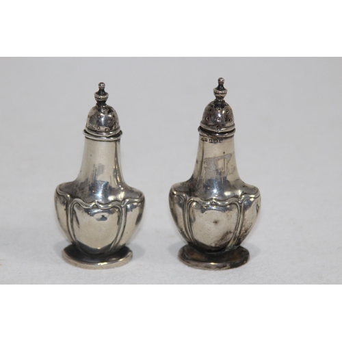 1077 - SILVER SALT AND PEPPER - 50.5G - BIRMINGHAM 1920