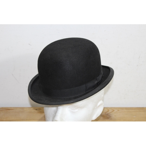 564 - 2 X TOP HATS AND BOWLER HAT