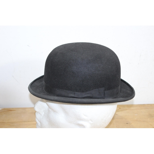564 - 2 X TOP HATS AND BOWLER HAT