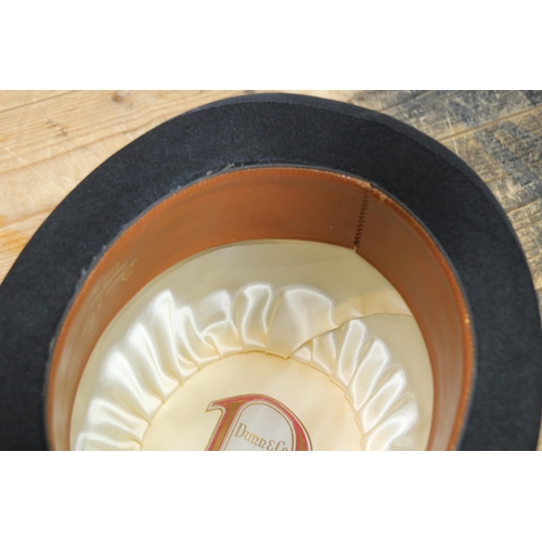 564 - 2 X TOP HATS AND BOWLER HAT