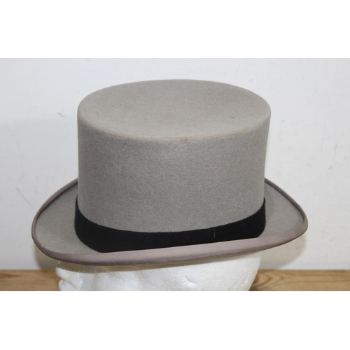 564 - 2 X TOP HATS AND BOWLER HAT