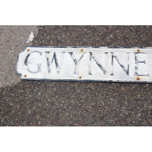 568 - 2 X VINTAGE ROAD NAME SIGNS