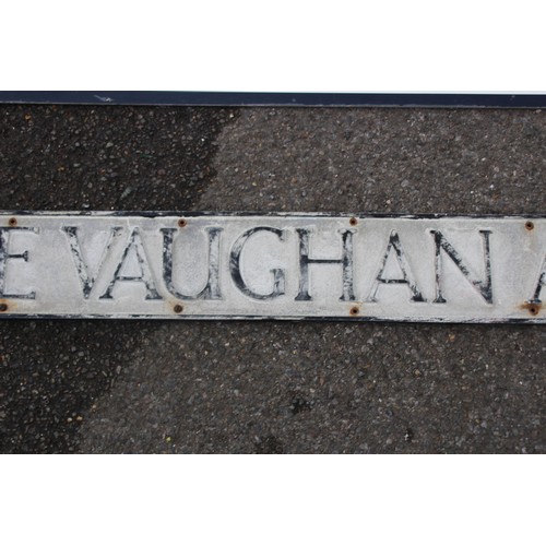 568 - 2 X VINTAGE ROAD NAME SIGNS