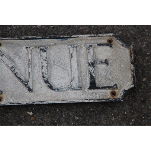 568 - 2 X VINTAGE ROAD NAME SIGNS