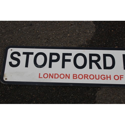 568 - 2 X VINTAGE ROAD NAME SIGNS