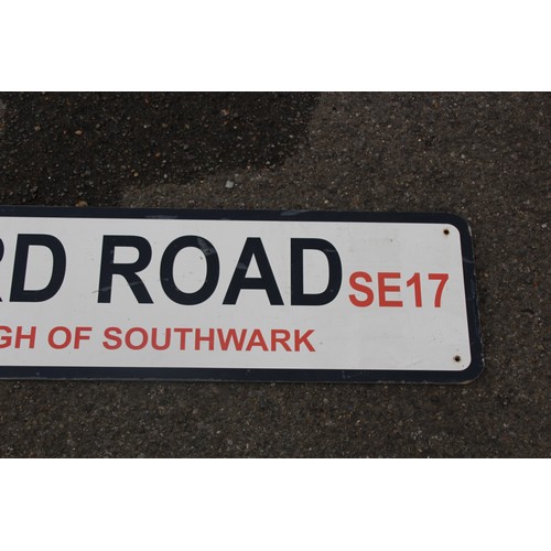 568 - 2 X VINTAGE ROAD NAME SIGNS