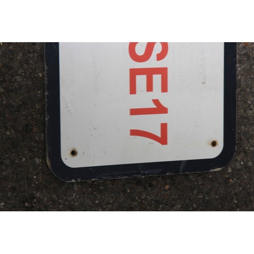568 - 2 X VINTAGE ROAD NAME SIGNS
