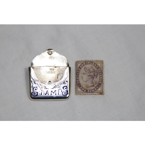 1032 - SILVER STAMP HOLDER - 5G - BIRMINGHAM 1907 - CRISFORD AND NORRIS