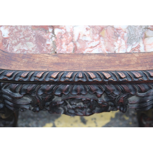 22 - ANTIQUE CANTONESE 19TH CENTURY QUIG PERIOD HARDWOOD CARVED CHINESE CHAIR
50 x 105cm