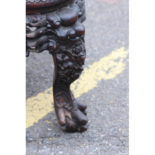 22 - ANTIQUE CANTONESE 19TH CENTURY QUIG PERIOD HARDWOOD CARVED CHINESE CHAIR
50 x 105cm