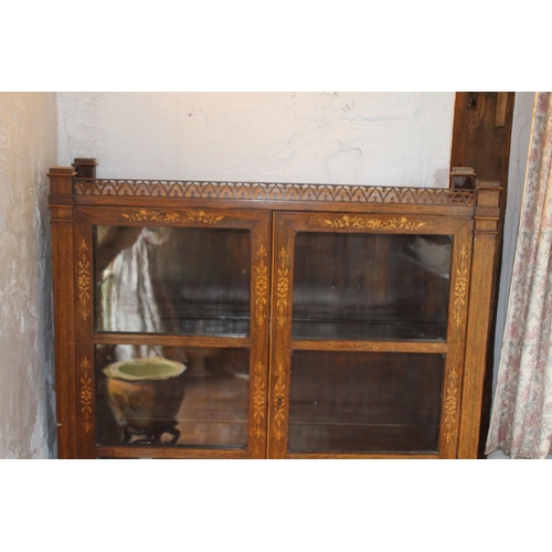 27 - VINTAGE INLAID DISPLAY CABINET
120 X 106 X 32CM