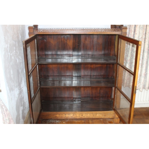 27 - VINTAGE INLAID DISPLAY CABINET
120 X 106 X 32CM