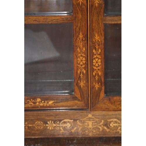 27 - VINTAGE INLAID DISPLAY CABINET
120 X 106 X 32CM