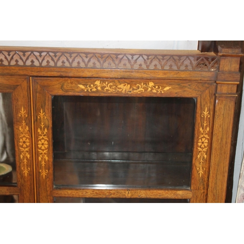 27 - VINTAGE INLAID DISPLAY CABINET
120 X 106 X 32CM