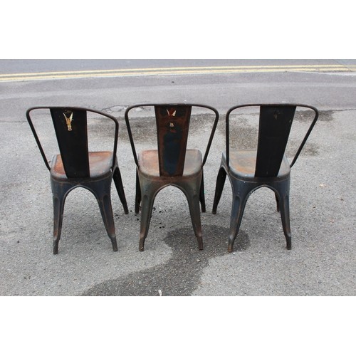 74 - 3 X FRENCH BISTRO CHAIRS 
35 X 35 X 86CM