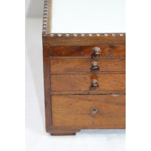 390 - INTERESTING VINTAGE DENTISTRY CABINET DOUBLE SIDED WITH LARGE AMOUNT OF CONTENTS 
36 X 36 X 23CM