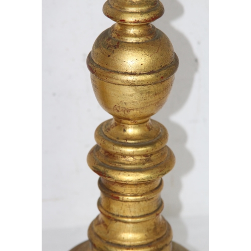 213 - PAIR OF VINTAGE GILT WOODEN LAMPS
56CM