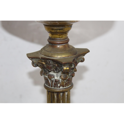 215 - ANTIQUE HINKS OIL LAMP
78CM