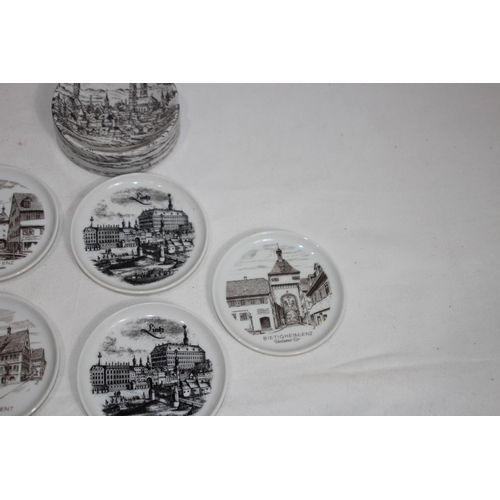 288 - QUANTITY OF VINTAGE GERMAN COASTERS AND ASHTRAYS
10CM