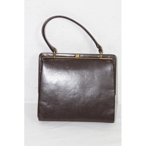 409 - QUANTITY OF VINTAGE LADIES LEATHER HANDBAGS